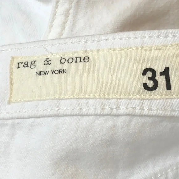 Rag & Bone Shorts Optic White Vintage Cut Off Size 31 NWT - Picture 10 of 12